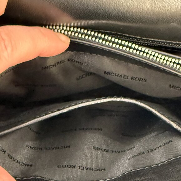 Michael Kors Whitney Black Quilted Chain Convertible Shoulder Bag Purse - Picture 6 of 10